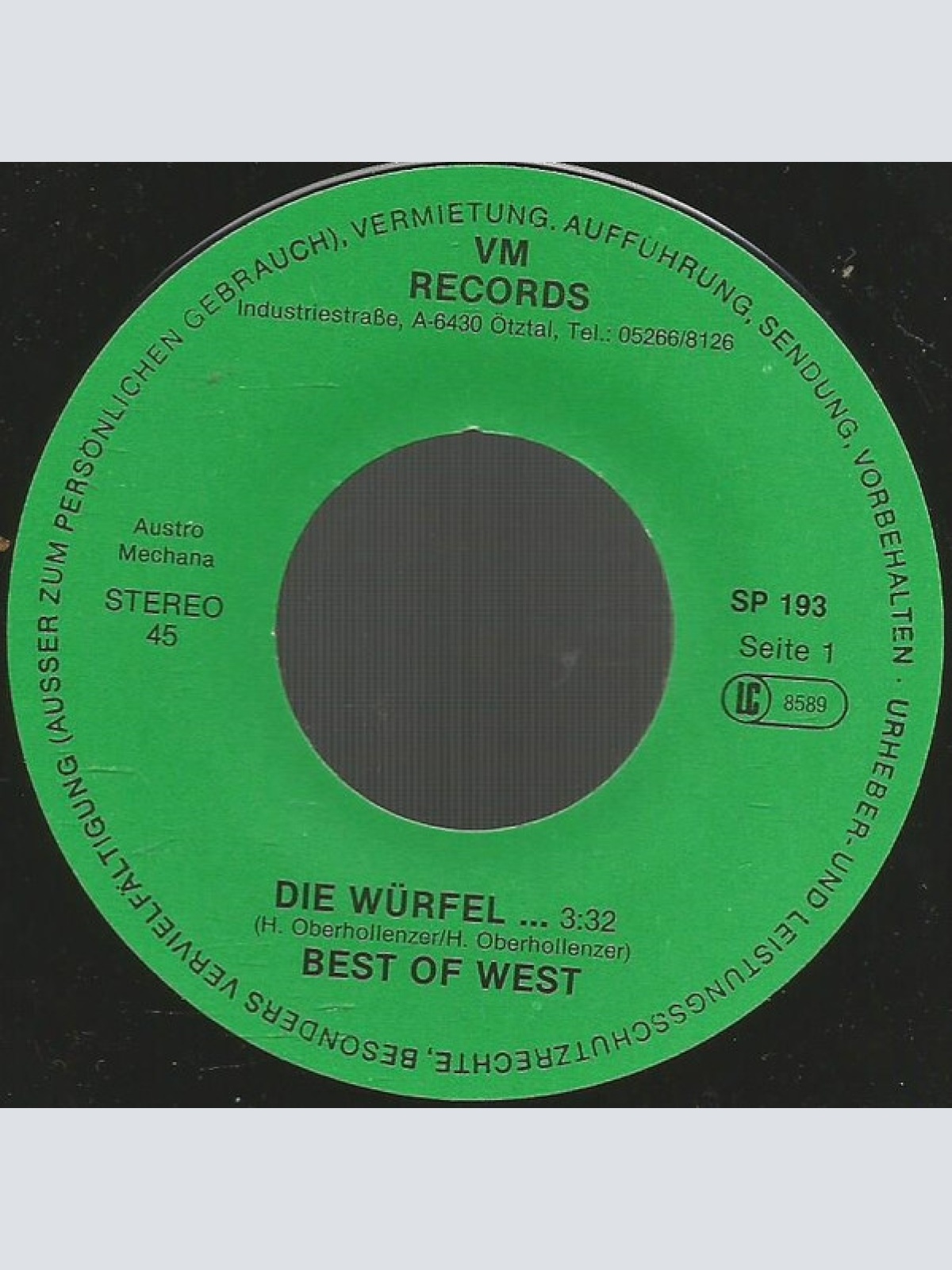 Vinyl / Best Of West - Die Würfel...