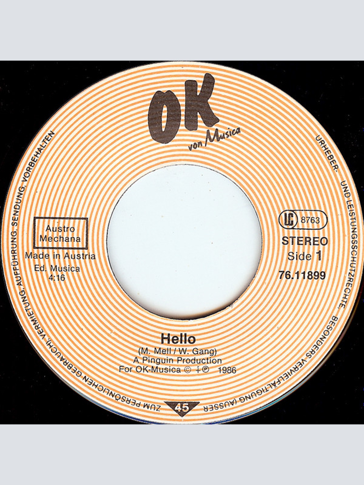 Vinyl / Joy (9) - Hello