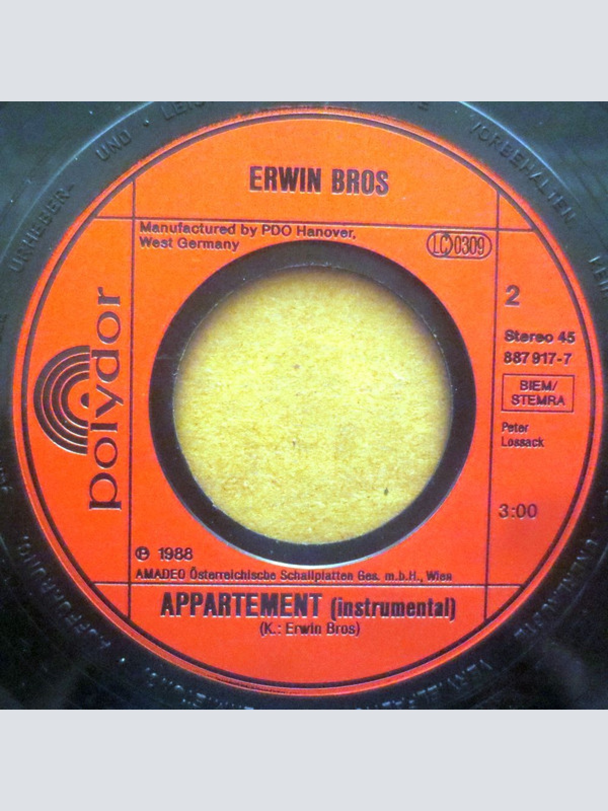 Vinyl / Erwin Bros - Appartement