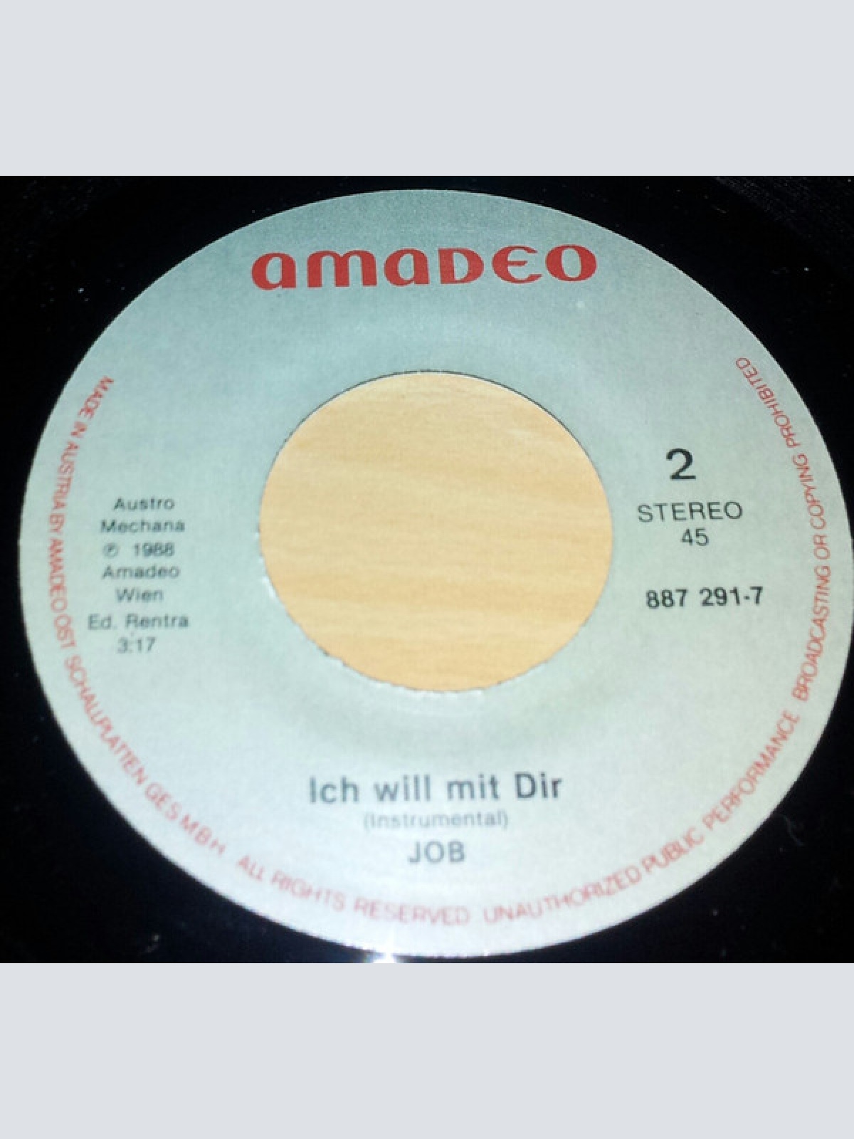 Vinyl / Job (12) - Ich Will Mit Dir
