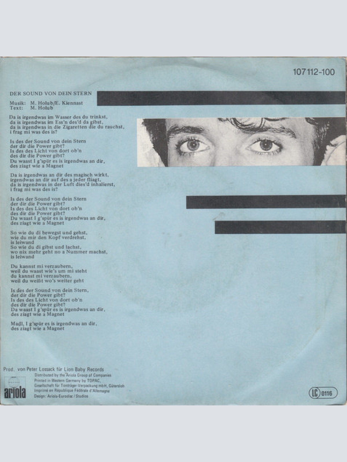 Vinyl / Manfred Holub - ... Der Sound Von Dein Stern