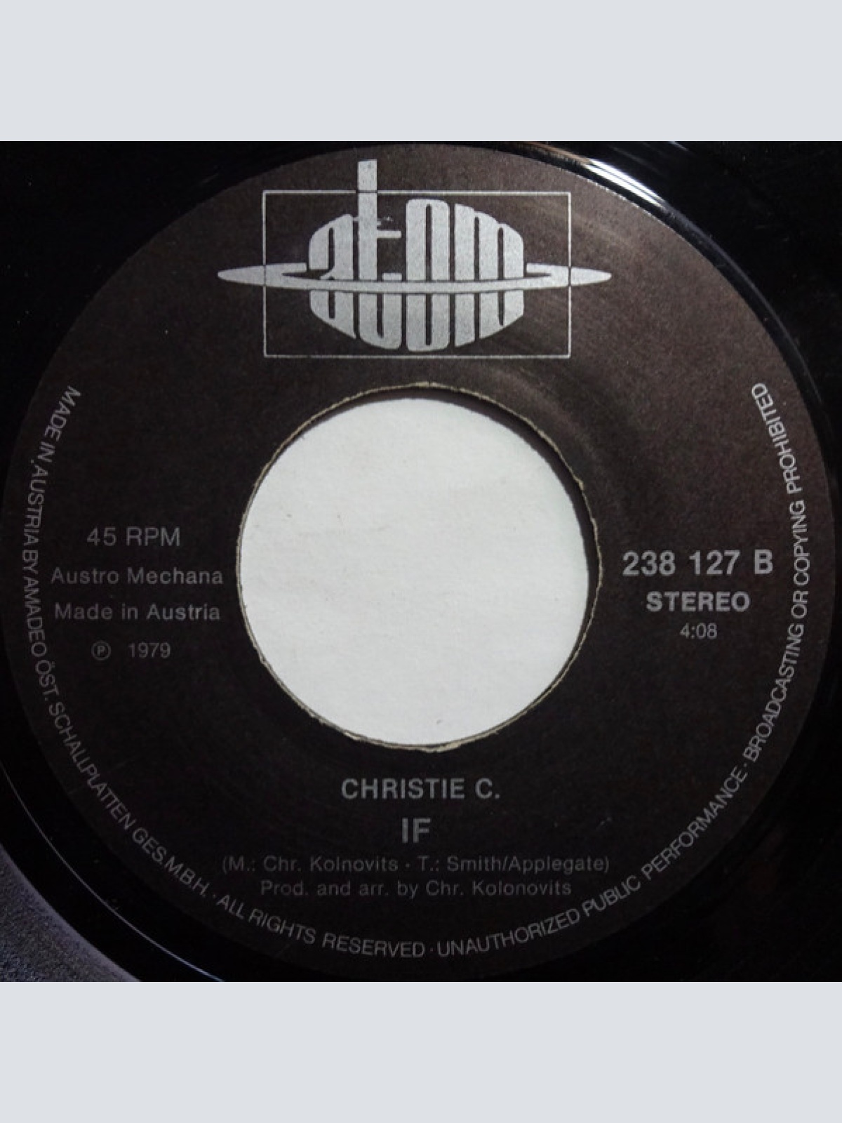 Vinyl / Christie C. - Sergeant Rock / If