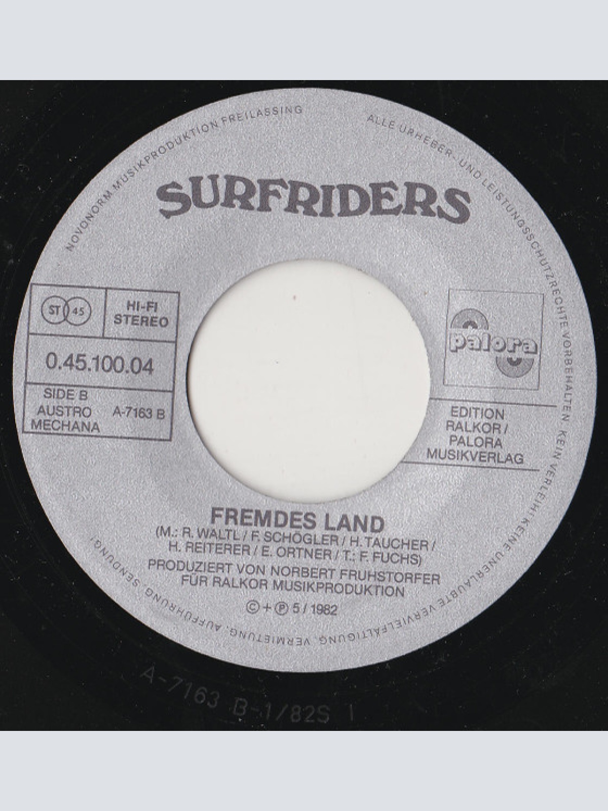 Vinyl / Surfriders - Es War Alles Nur Lüge