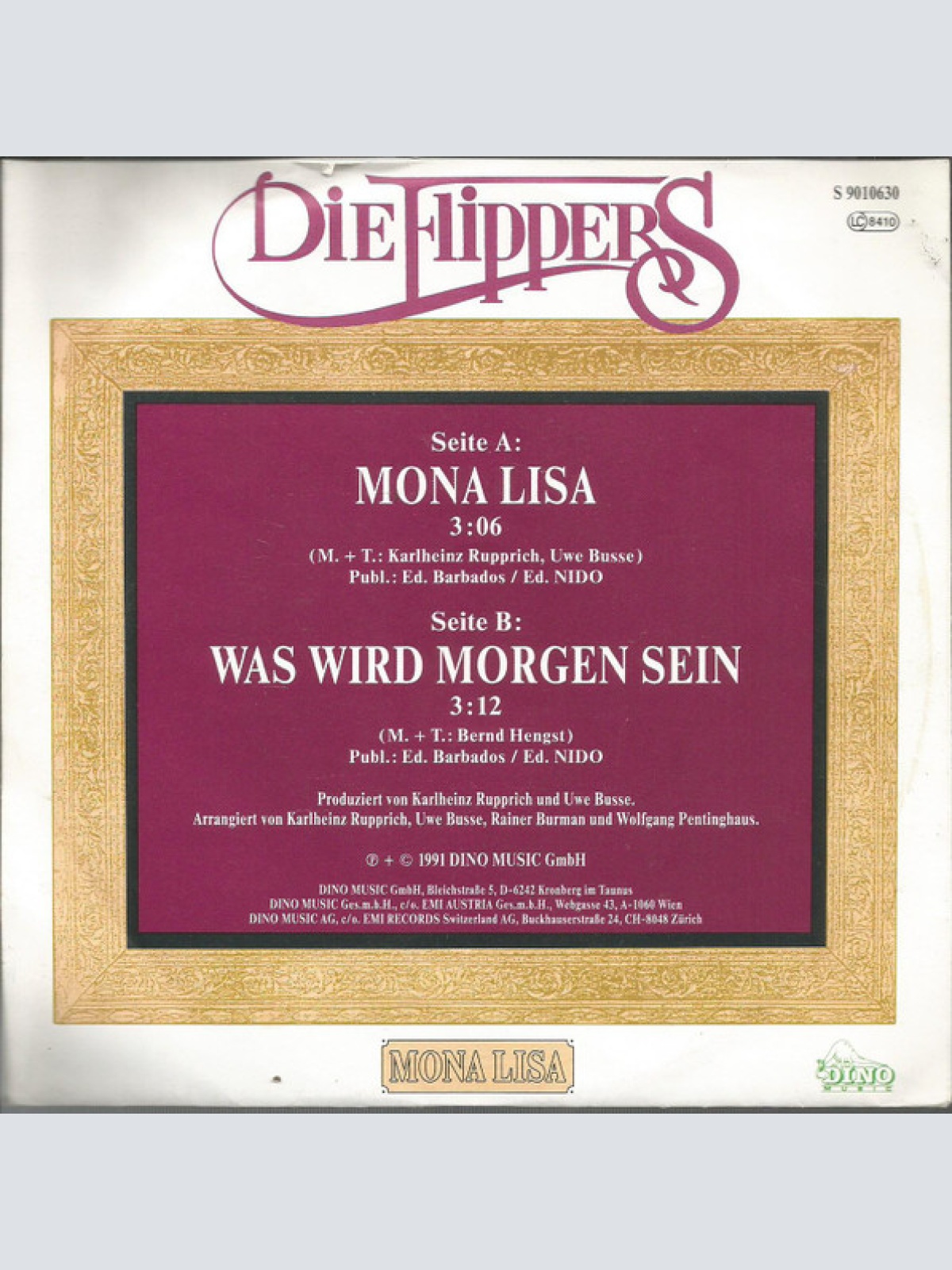Vinyl / Die Flippers - Mona Lisa