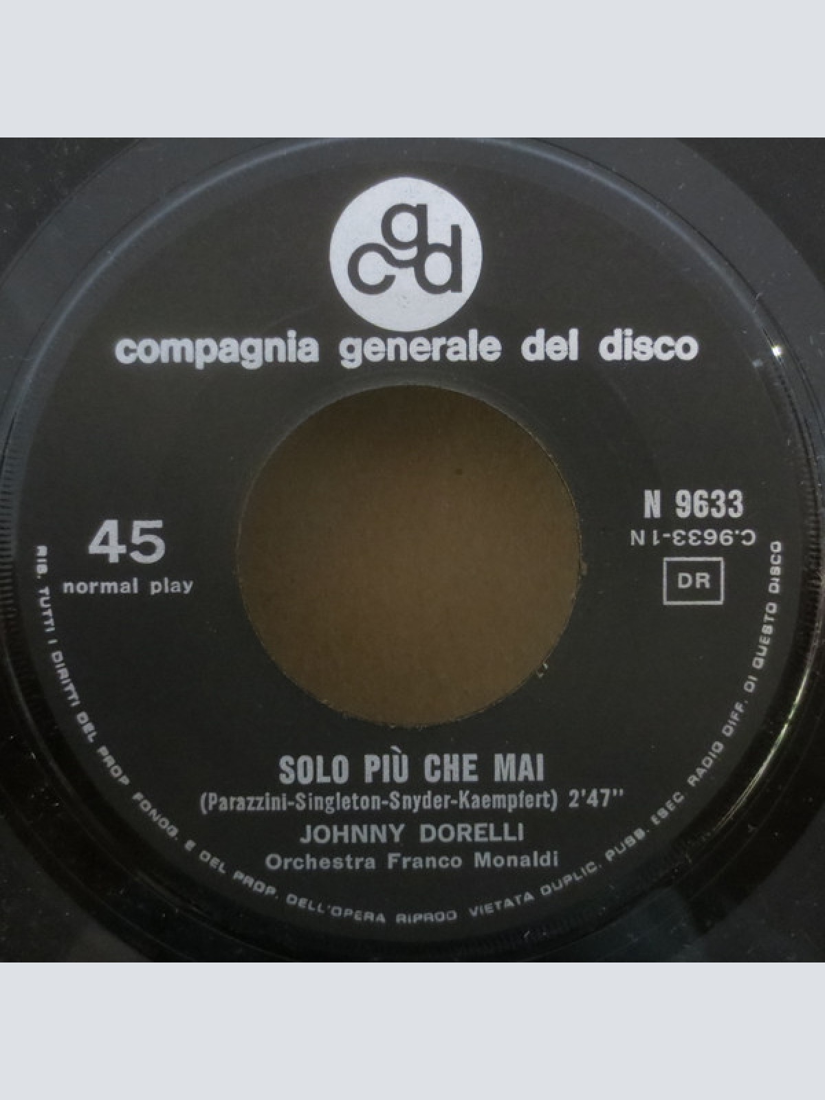 Vinyl / Johnny Dorelli - Solo Più Che Mai = Strangers In The Night