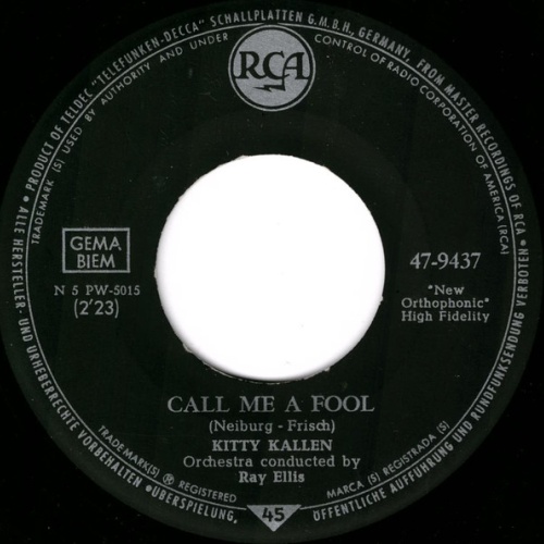 Vinyl / Kitty Kallen - Call Me A Fool