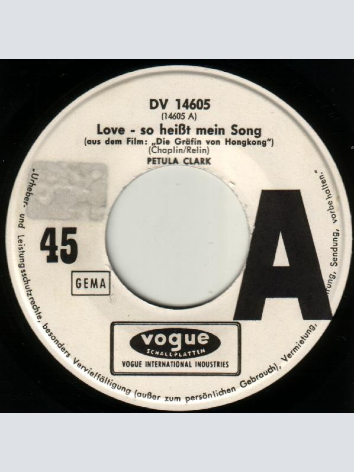 Vinyl / Petula Clark - Love - So Heißt Mein Song / Happy Journey - Bon Voyage