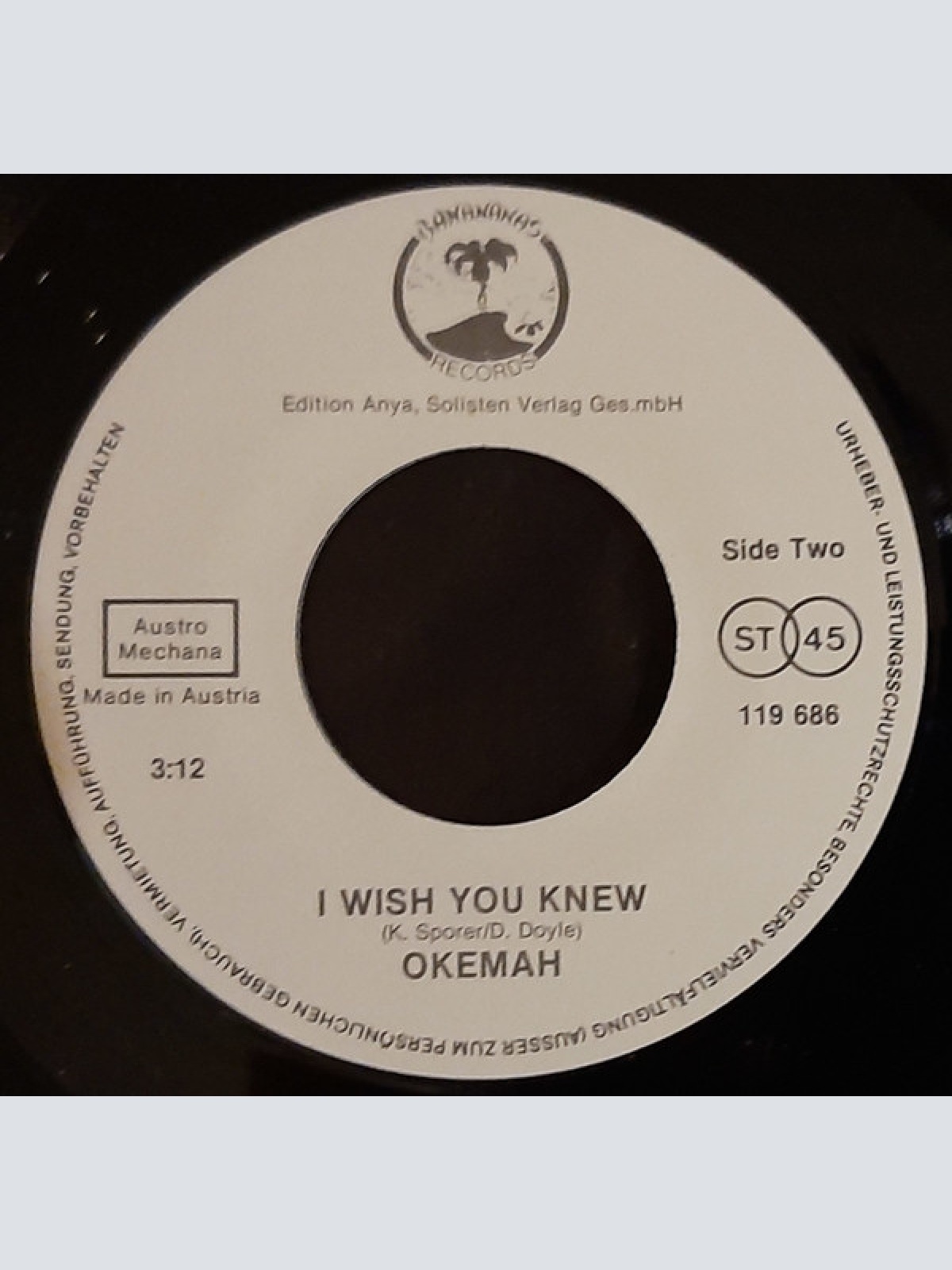 Vinyl / Okemah - Reggae Baby