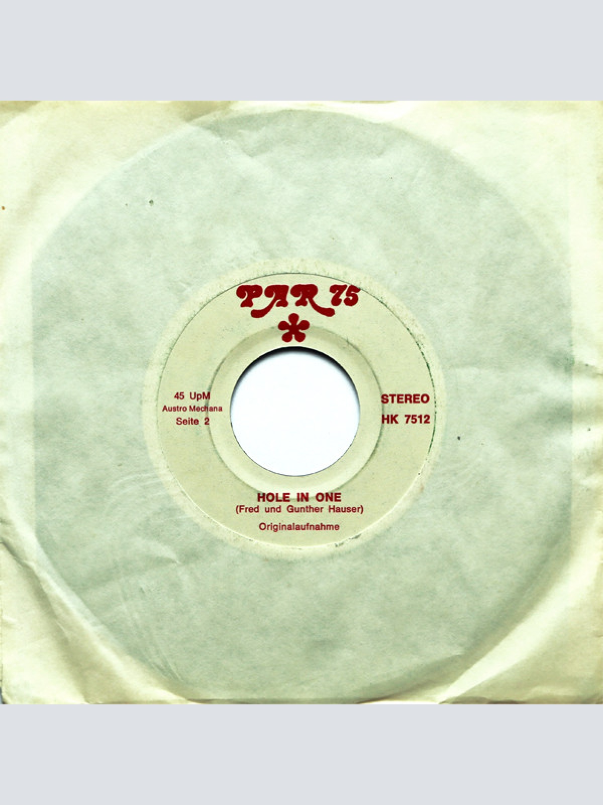 Vinyl / Austria's First Golf - Band - Man Spielt Golf / Hole In One