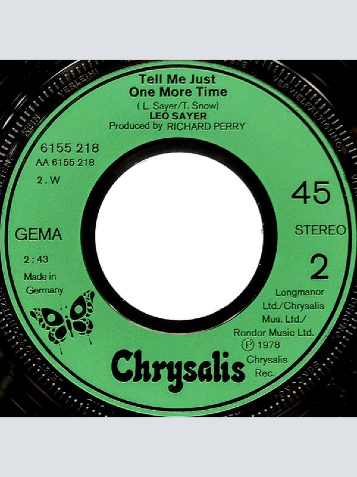 Vinyl / Leo Sayer - Dancing The Night Away