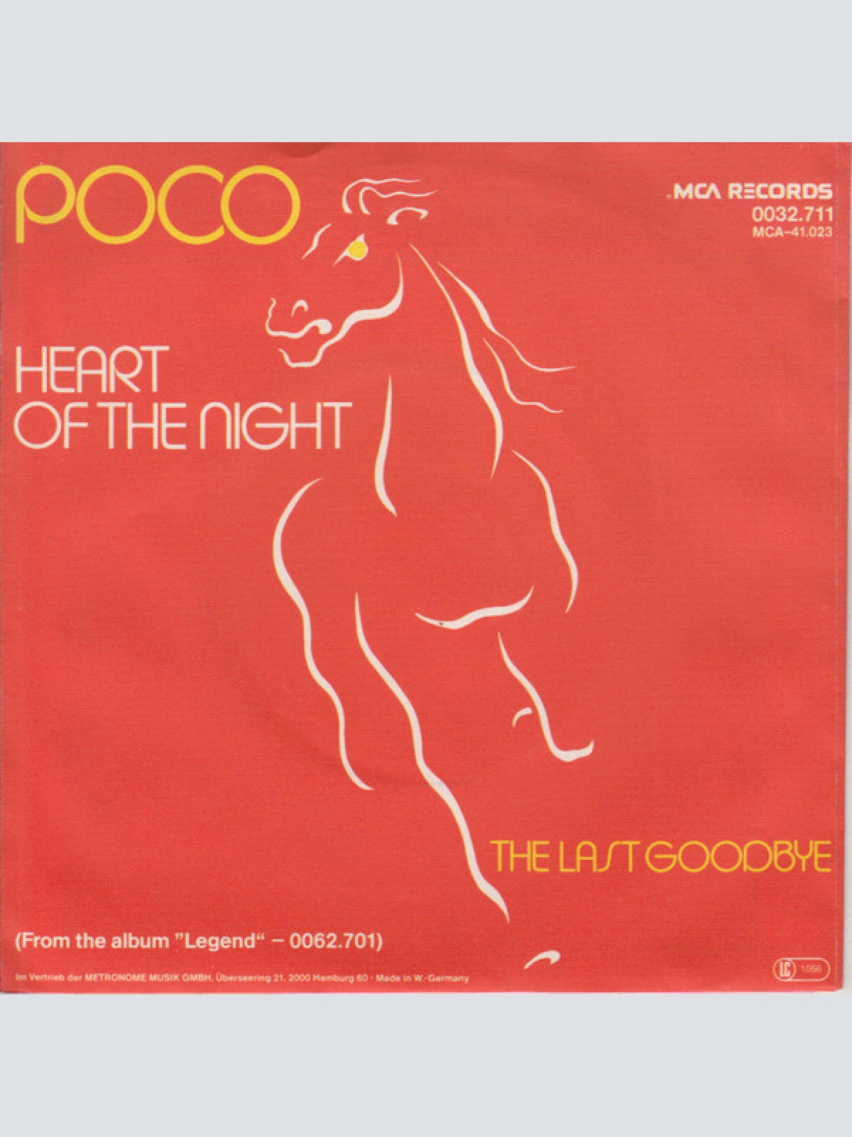 Vinyl / Poco (3) - Heart Of The Night / The Last Goodbye