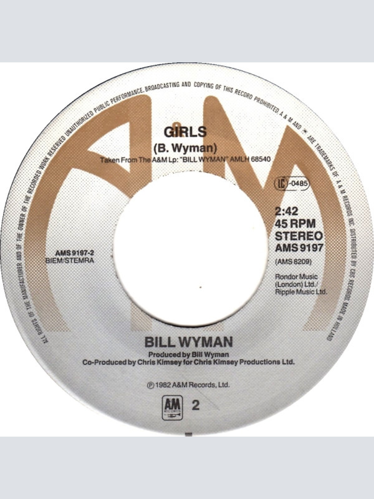 Vinyl / Bill Wyman - A New Fashion