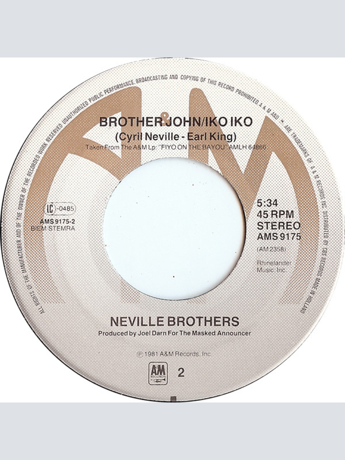 Vinyl / Neville Brothers* - Sitting In Limbo