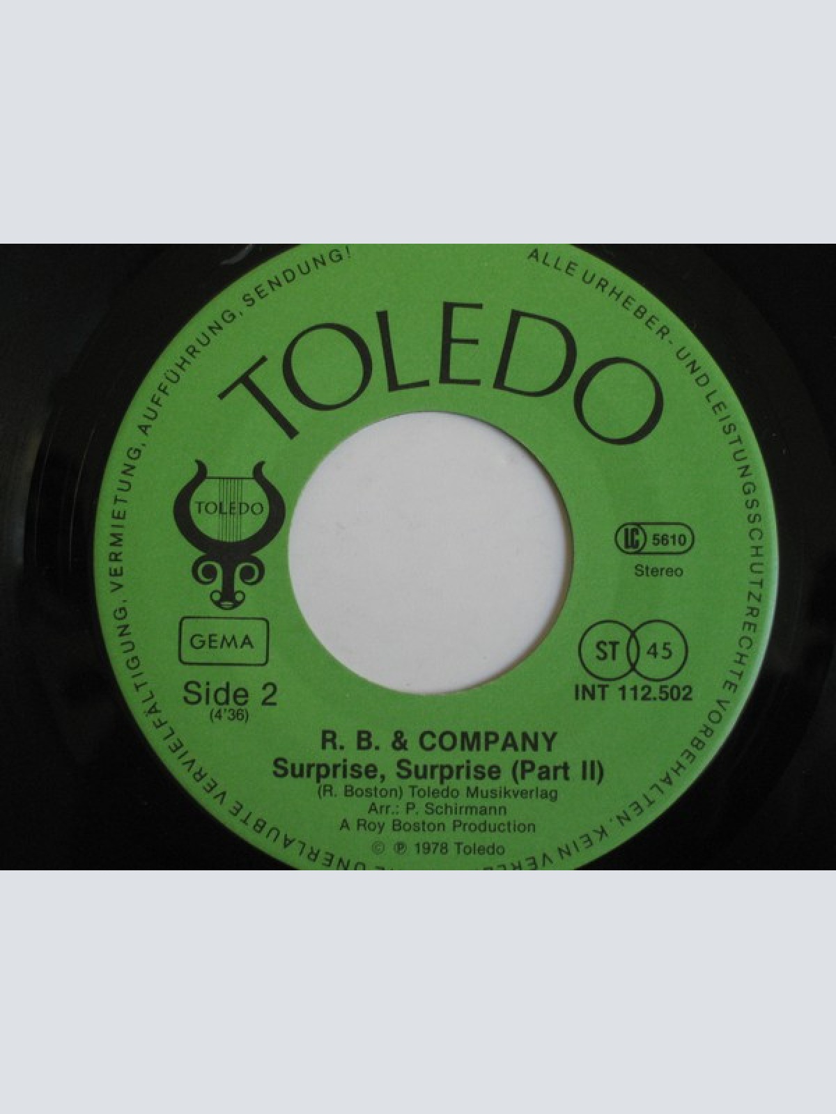 Vinyl / R. B. & Company - Surprise, Surprise