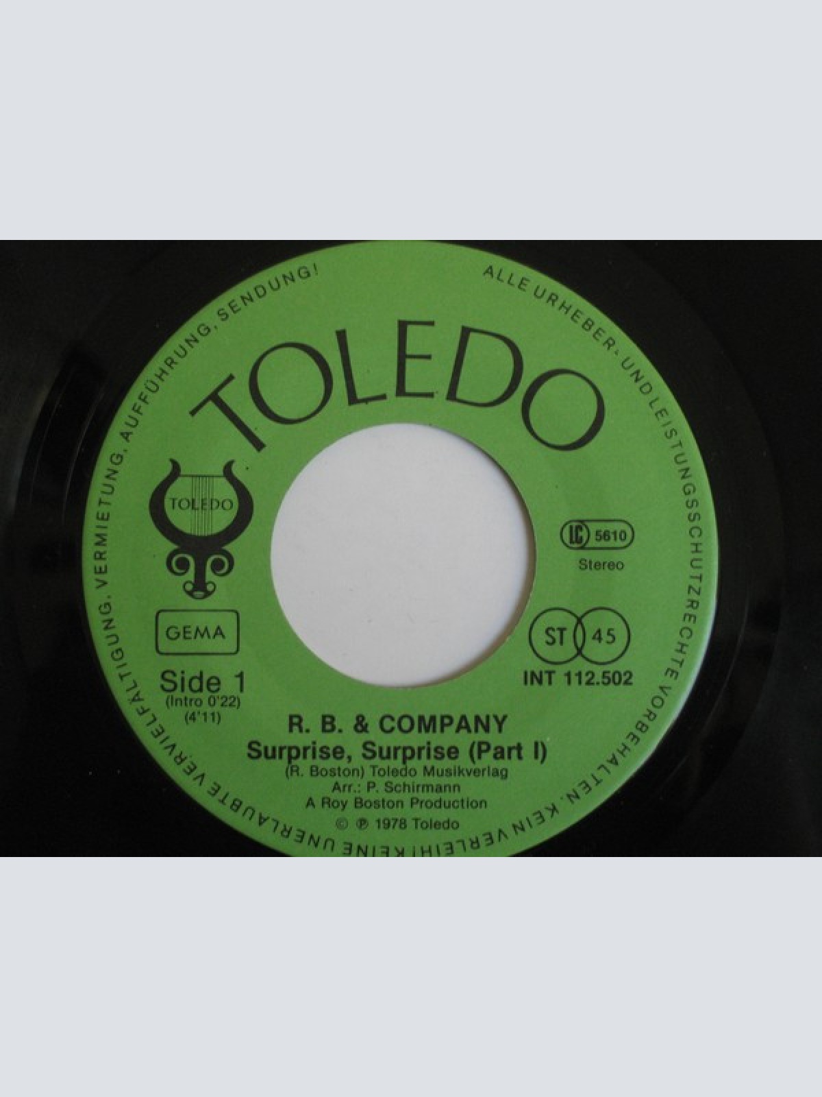 Vinyl / R. B. & Company - Surprise, Surprise