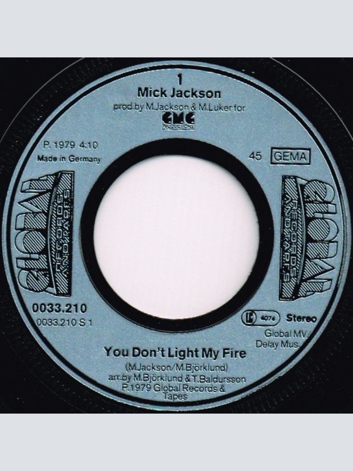 Vinyl / Mick Jackson - You Don't Light My Fire