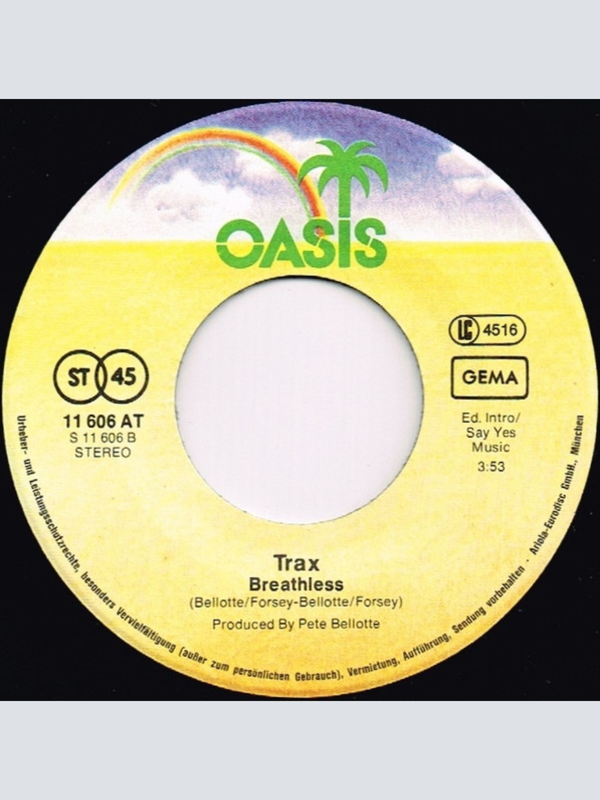 Vinyl / Trax - Watch Out For The Boogie Man / Breathless