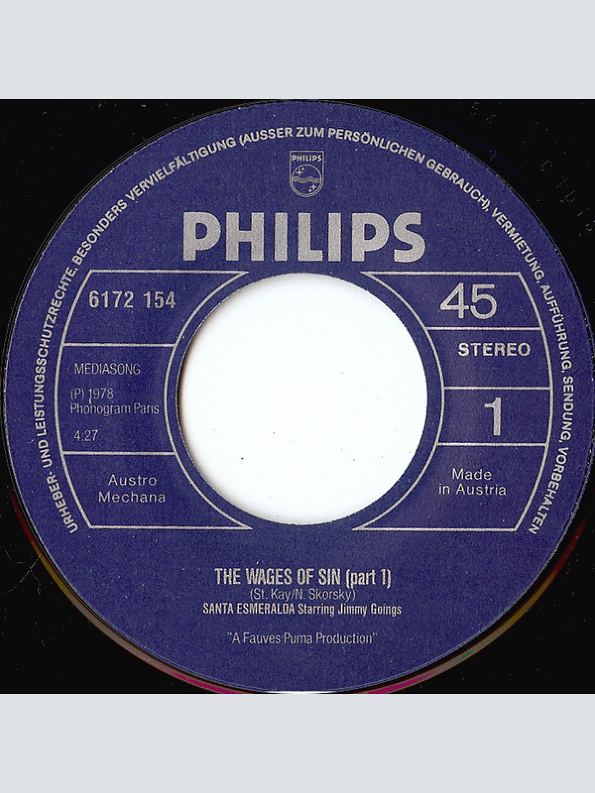 Vinyl / Santa Esmeralda - Beauty -The Wages Of Sin