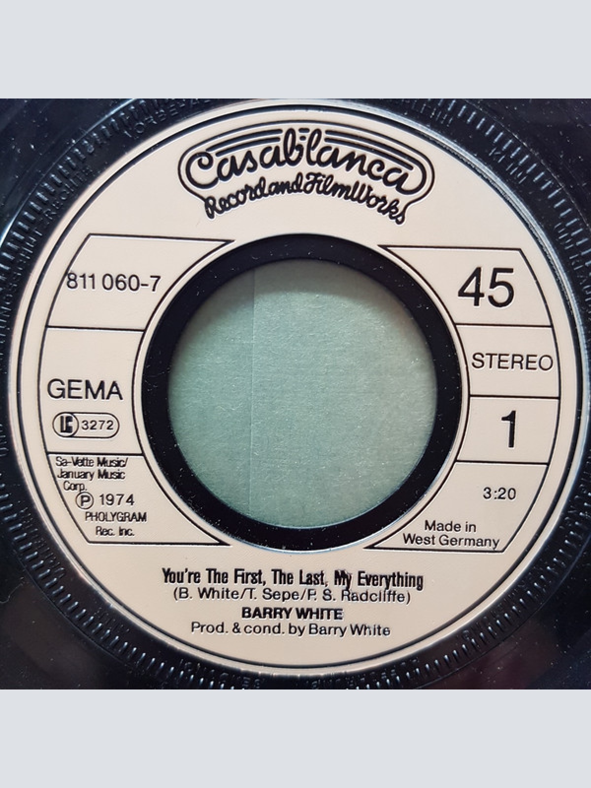 Vinyl / Barry White - You're The First, The Last, My Everything