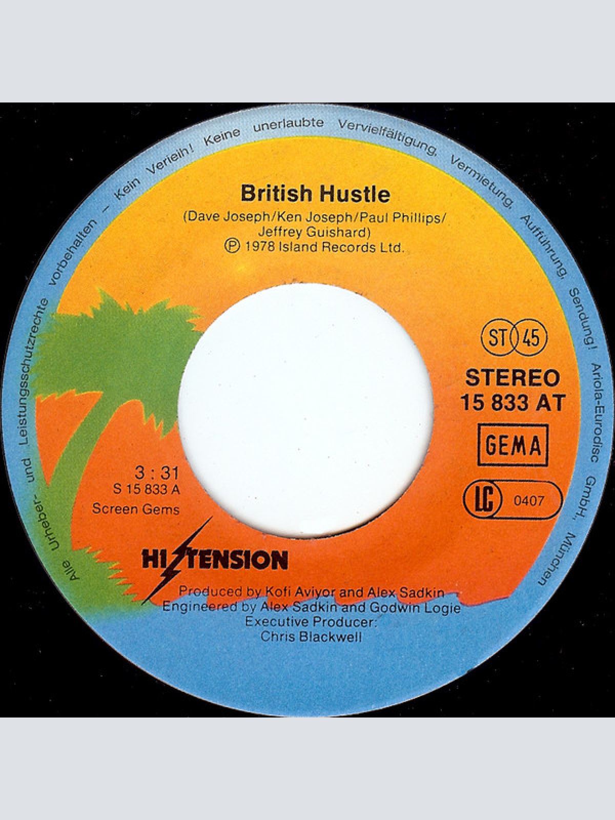 Vinyl / Hi-Tension - British Hustle