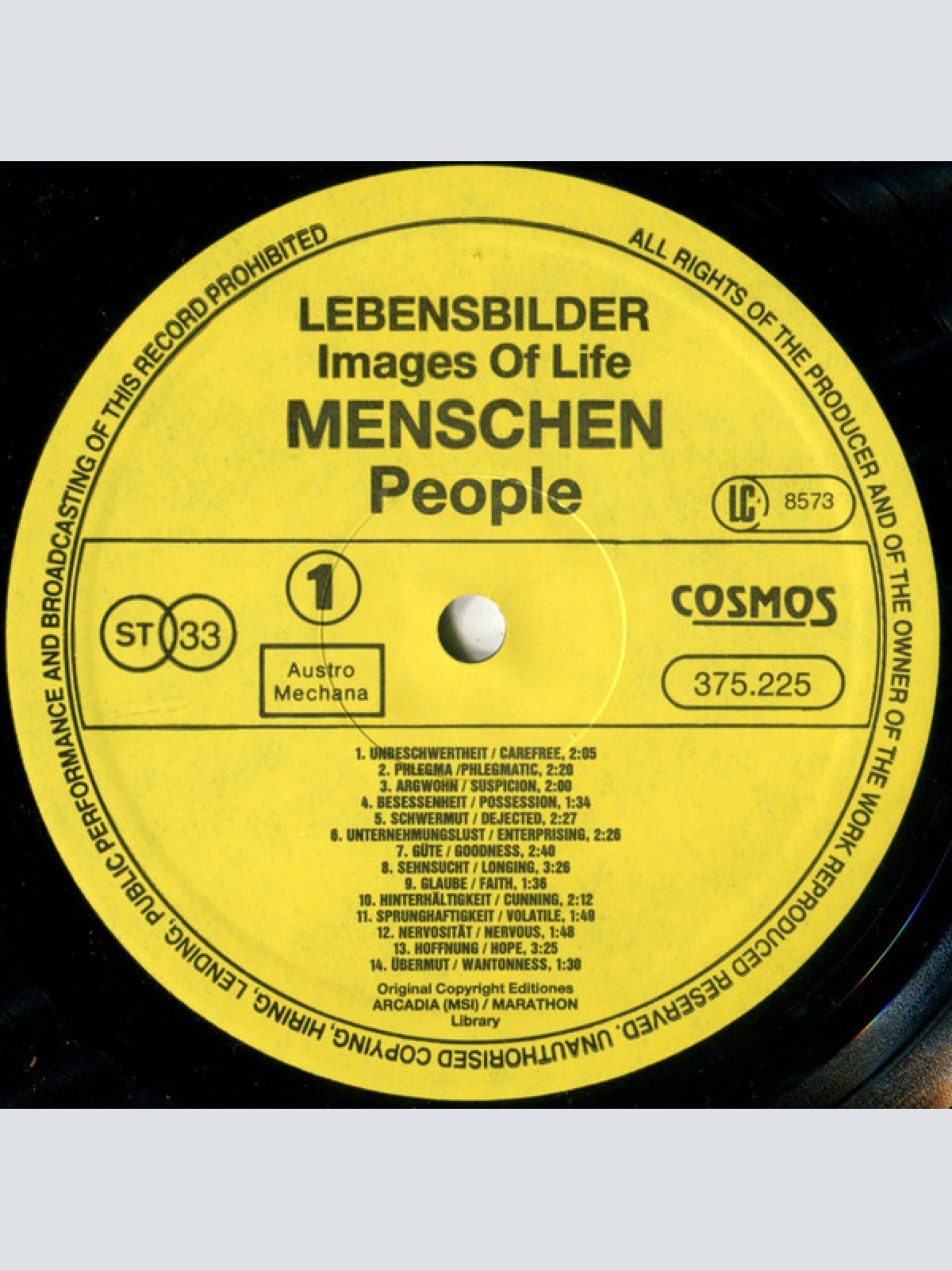 Vinyl / Various - Menschen = People