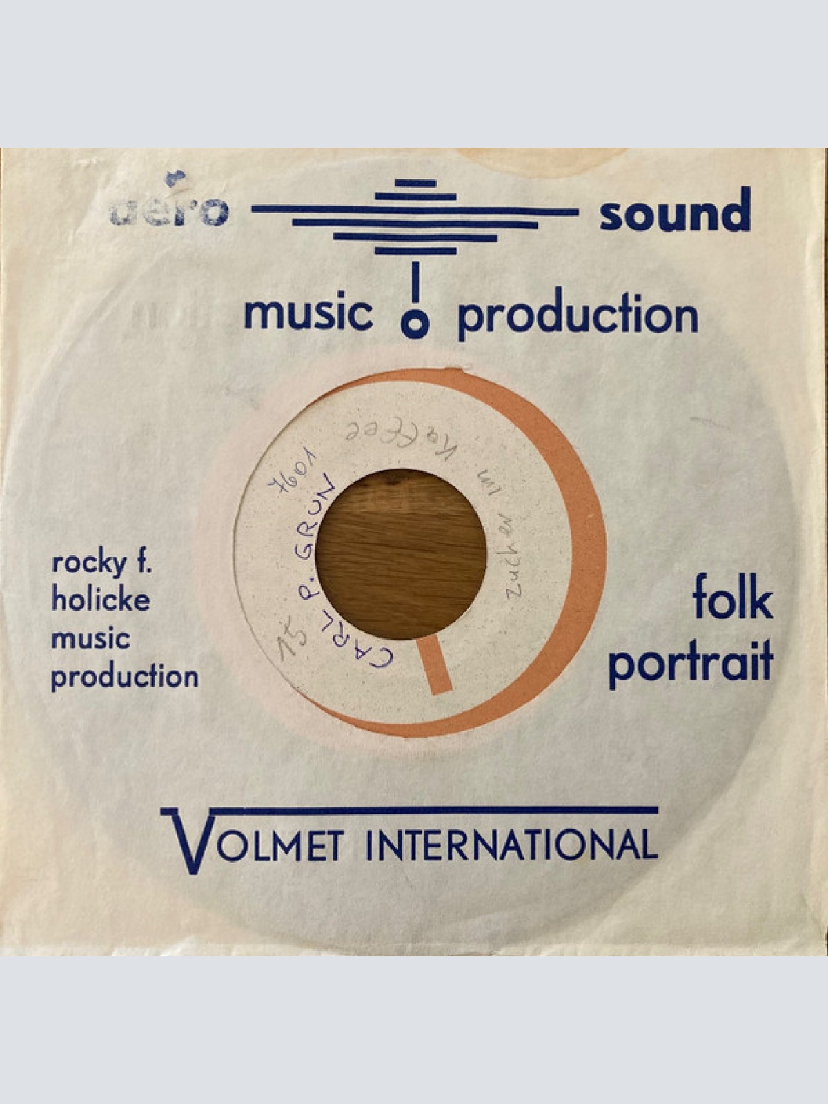 Vinyl / Carl P. Grun - Sugar In My Coffee / Rosie