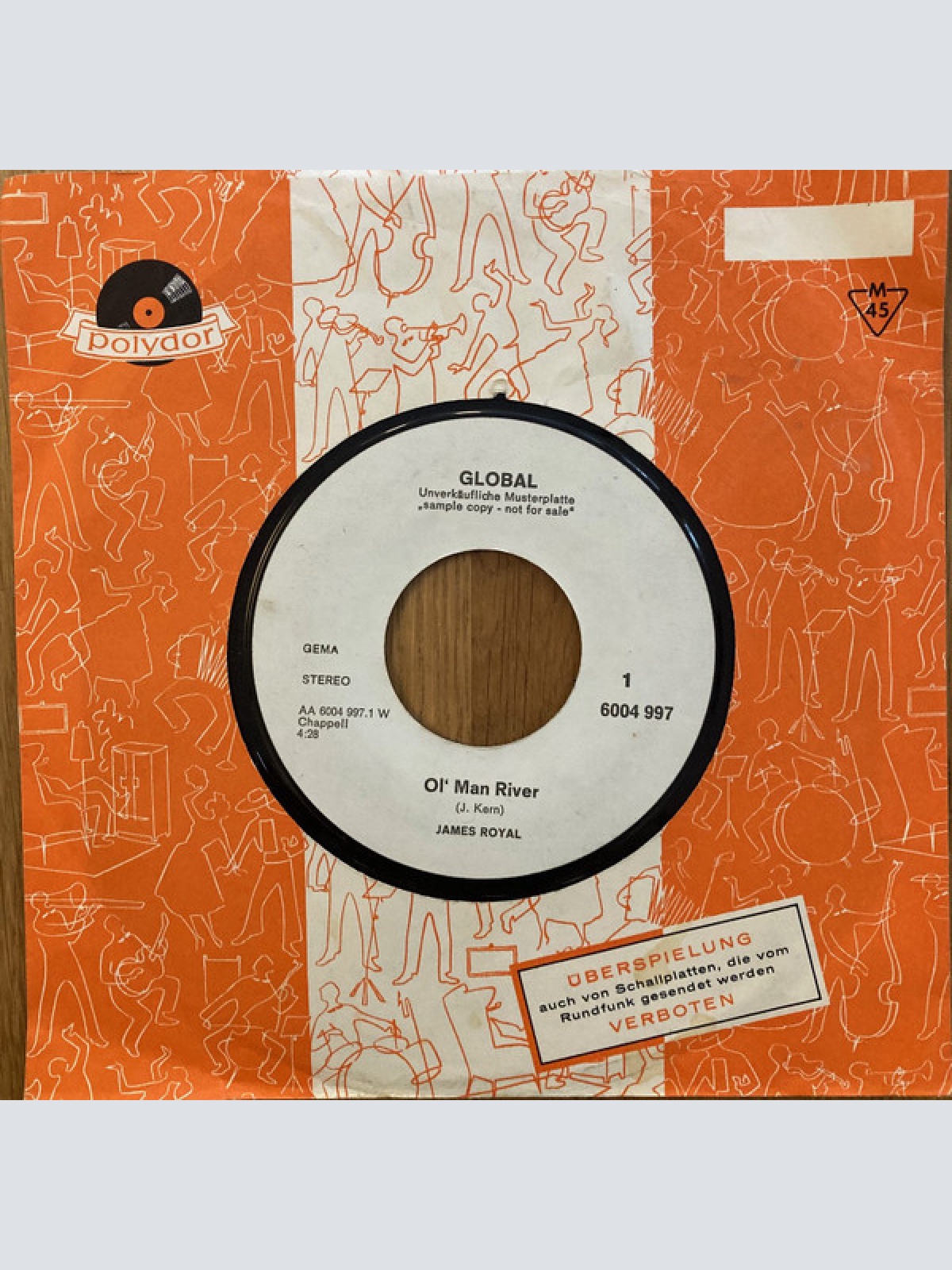 Vinyl / James Royal - Ol' Man River / Conspiracy Of Cards