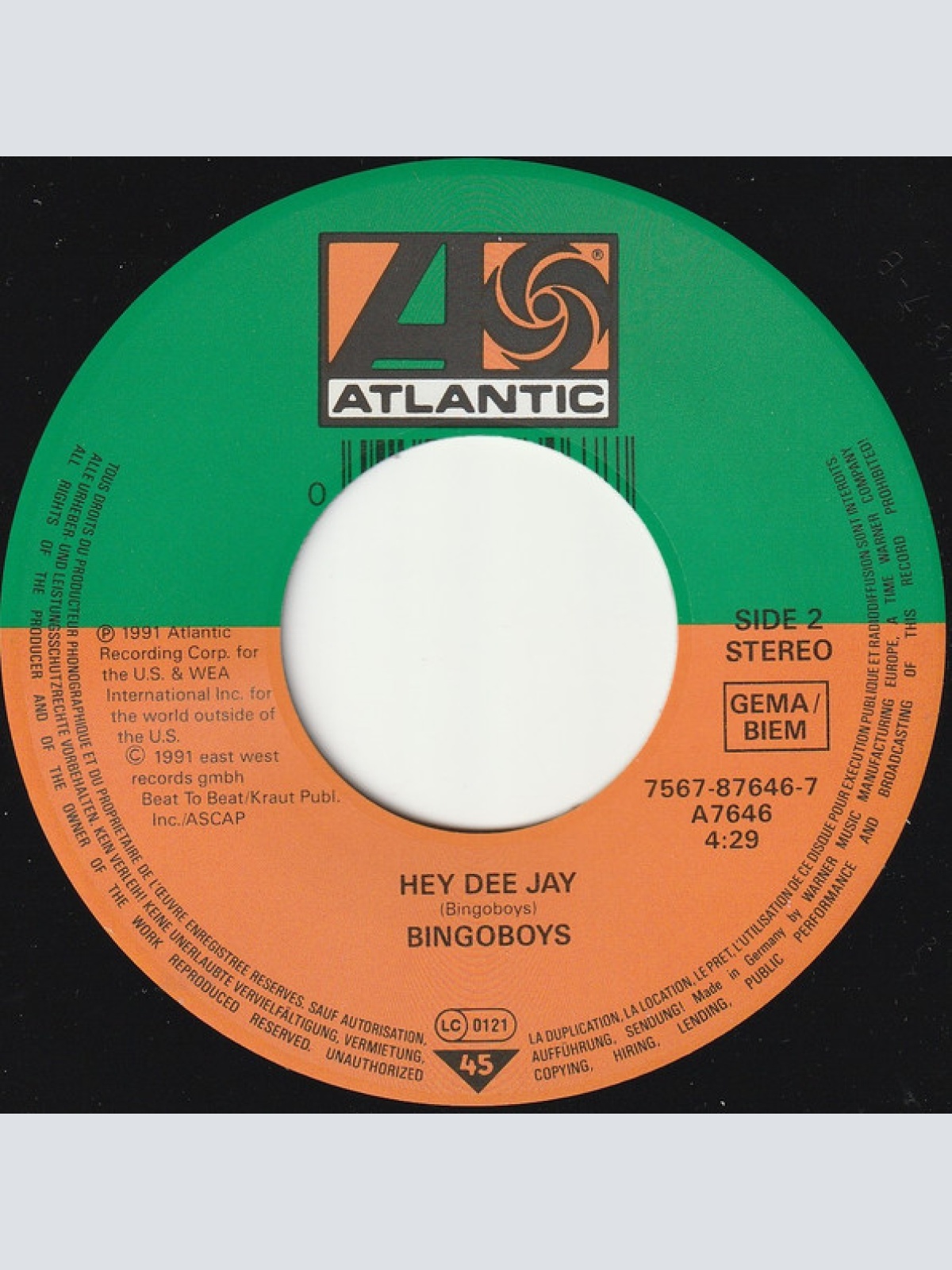 Vinyl / Bingoboys - No Woman No Cry