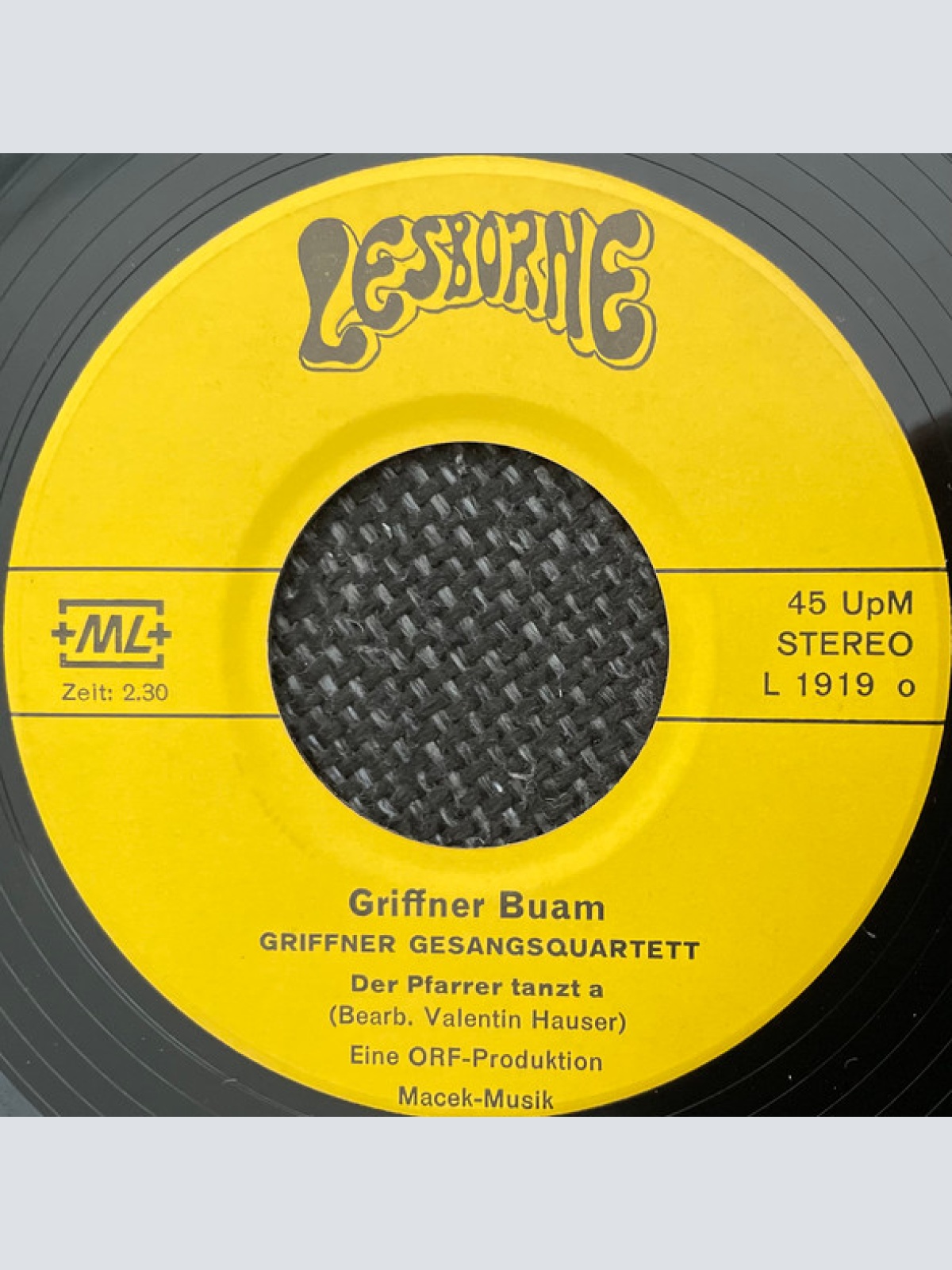 Vinyl / Griffner Buam, Griffner Gesangsquartett / Griffner Buam - Der Pfarrer Tanzt A / Mostfassl-Polka