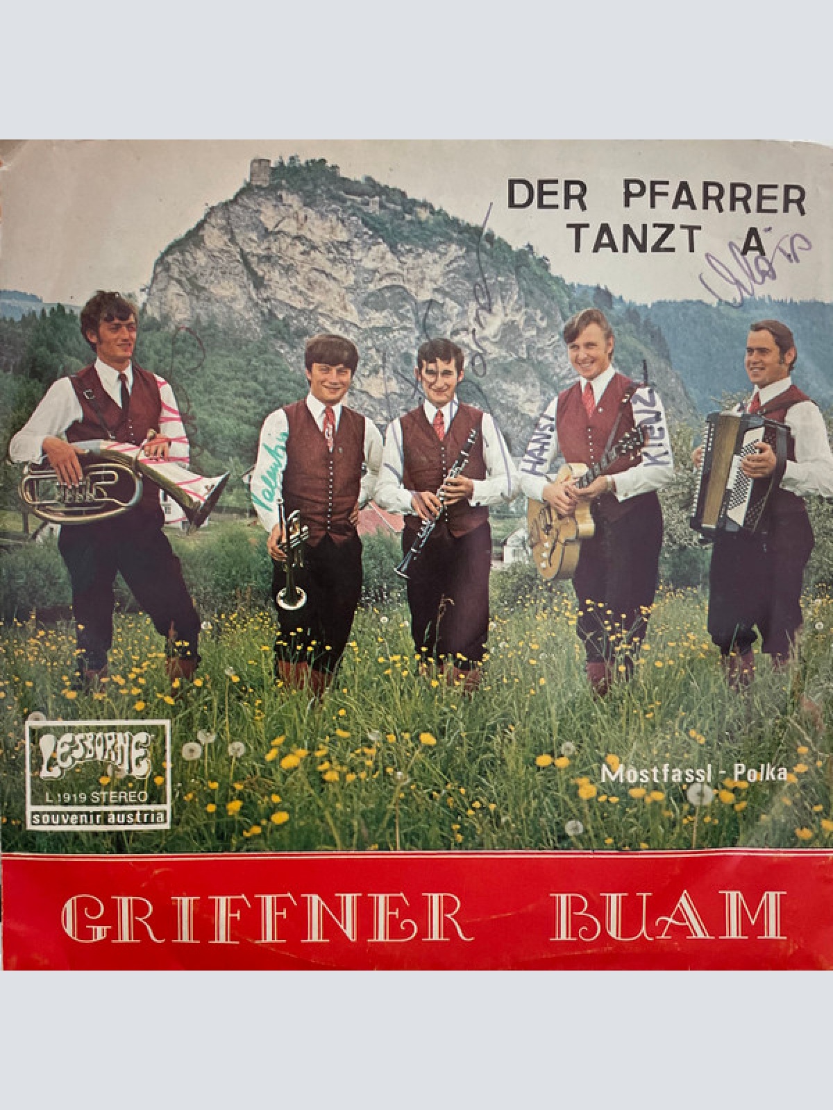 Vinyl / Griffner Buam, Griffner Gesangsquartett / Griffner Buam - Der Pfarrer Tanzt A / Mostfassl-Polka