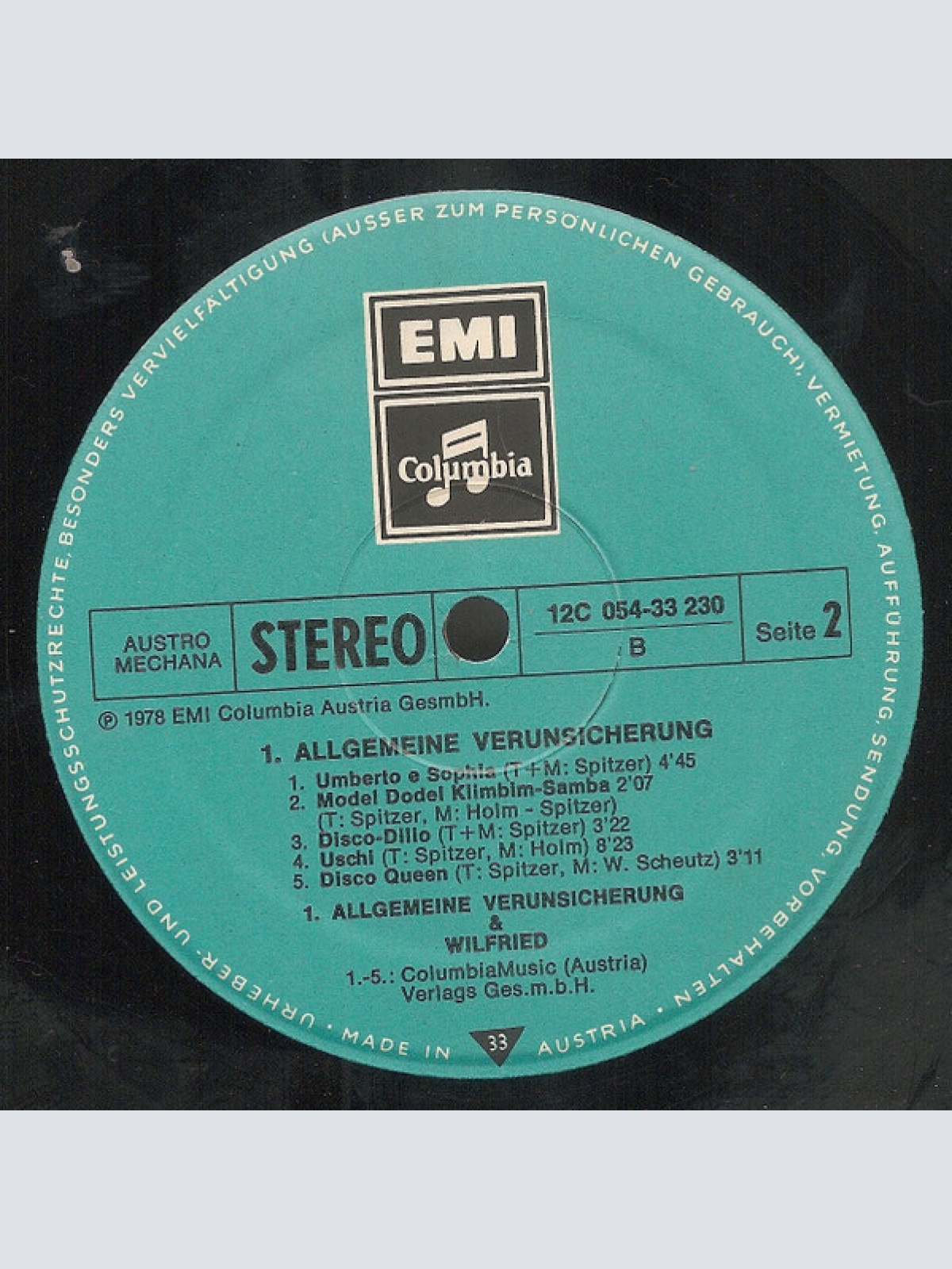 Vinyl / 1. Allgemeine Verunsicherung* - 1. Allgemeine Verunsicherung