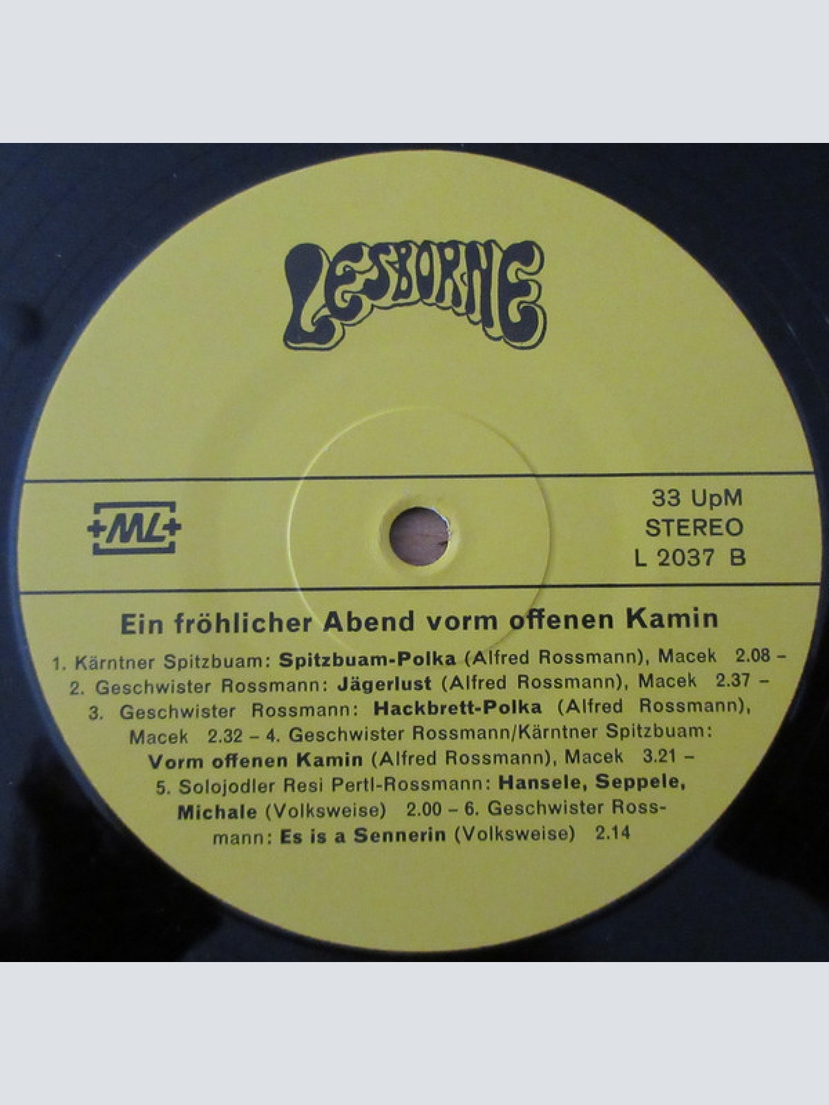 Vinyl / Geschwister Rossmann, Kärntner Spitzbuam - Ein Fröhlicher Abend Vorm Offenen Kamin