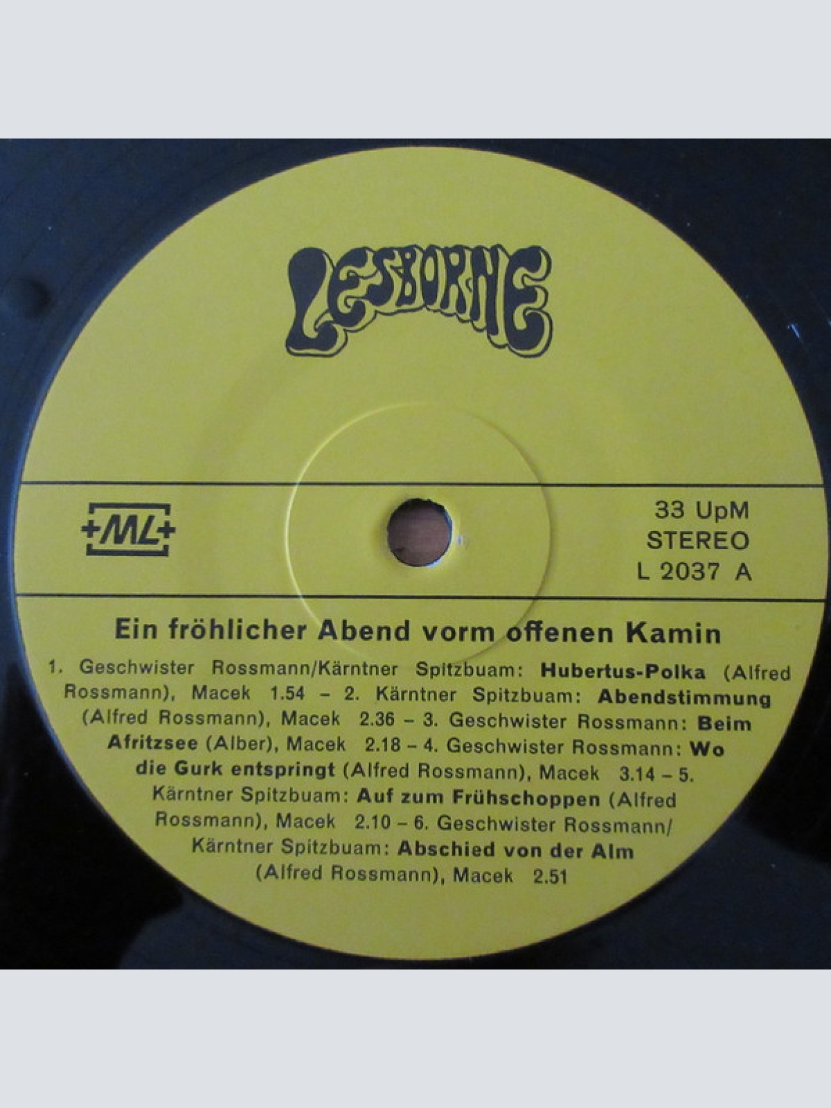 Vinyl / Geschwister Rossmann, Kärntner Spitzbuam - Ein Fröhlicher Abend Vorm Offenen Kamin