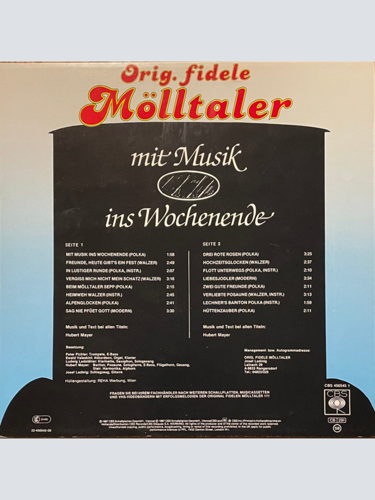 Vinyl / Orig. Fidele Mölltaler* - Mit Musik Ins Wochenende
