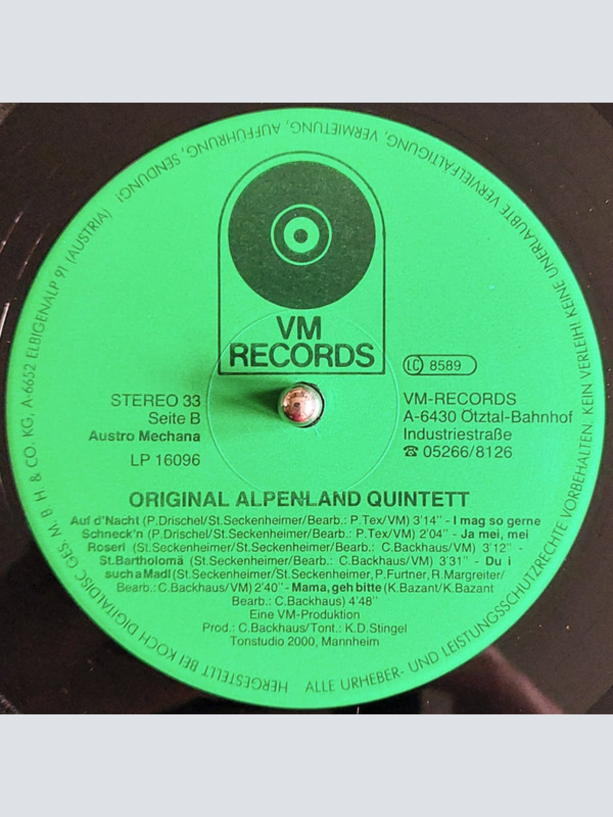 Vinyl / Orig. Alpenland Quintett - Alls Oder Nix