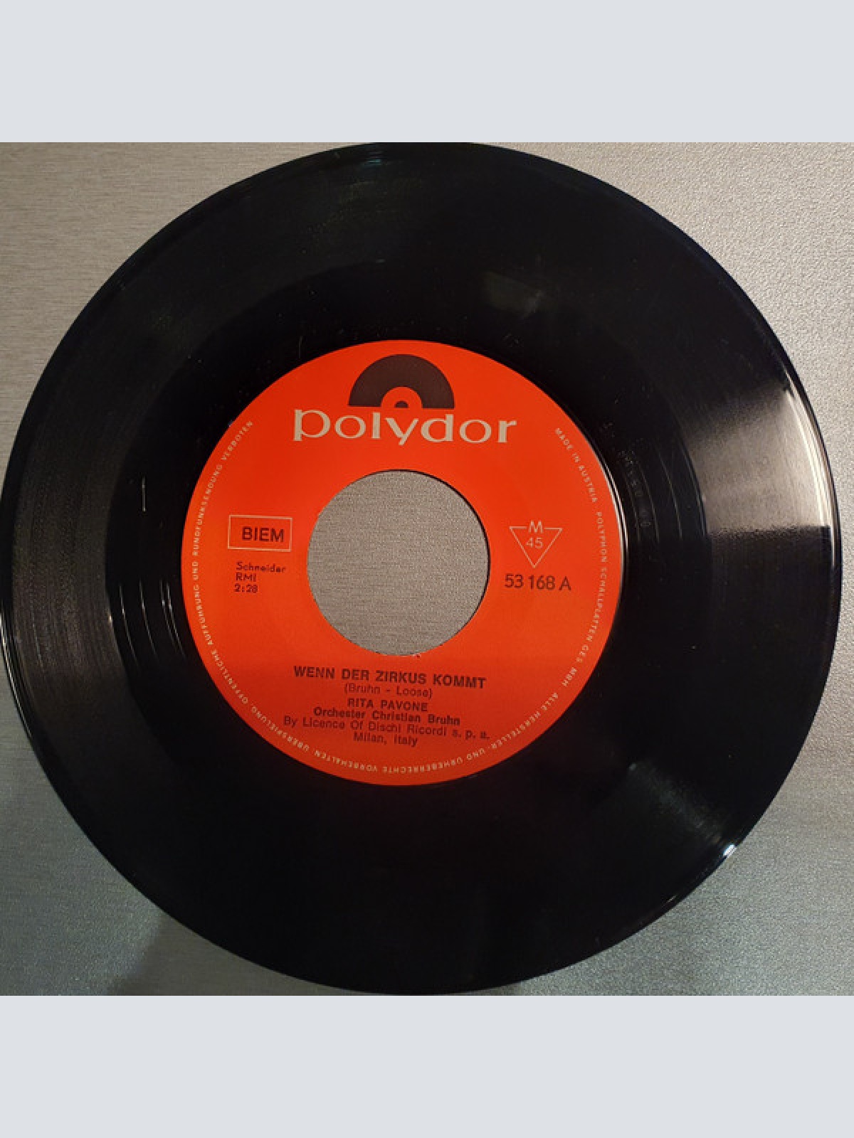 Vinyl / Rita Pavone - Wenn Der Zirkus Kommt