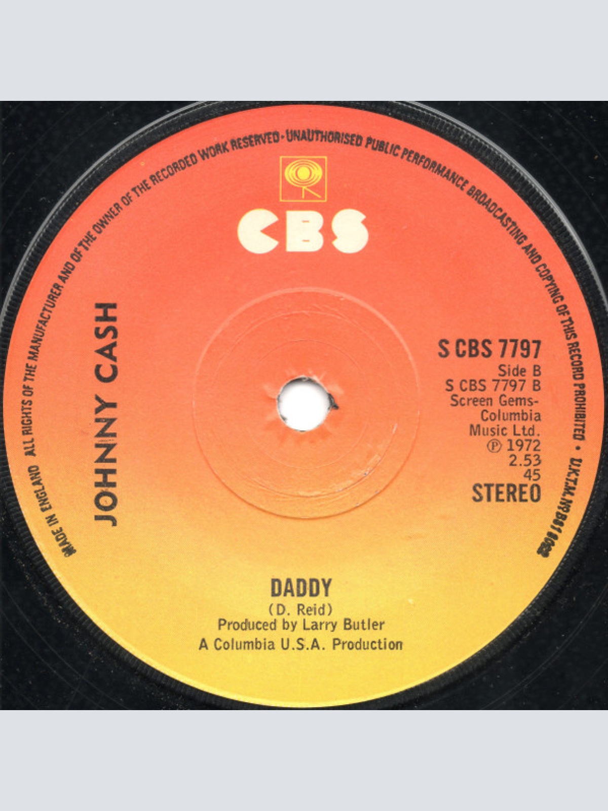 Vinyl / Johnny Cash & The Evangel Temple Choir - A Thing Called Love