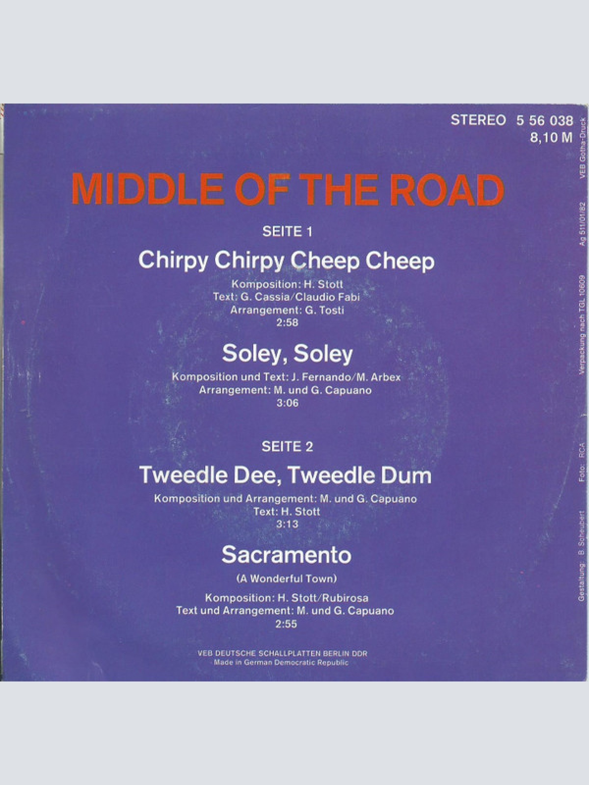 Vinyl / Middle Of The Road - Middle Of The Road