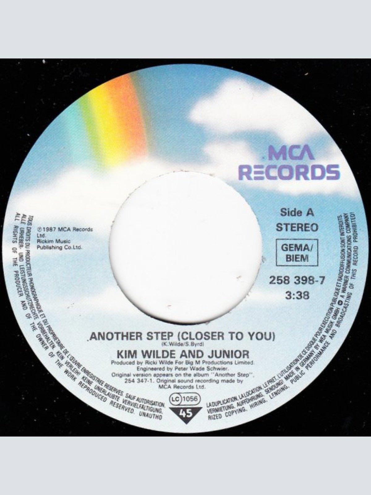 Vinyl / Kim Wilde & Junior (2) - Another Step (Closer To You)