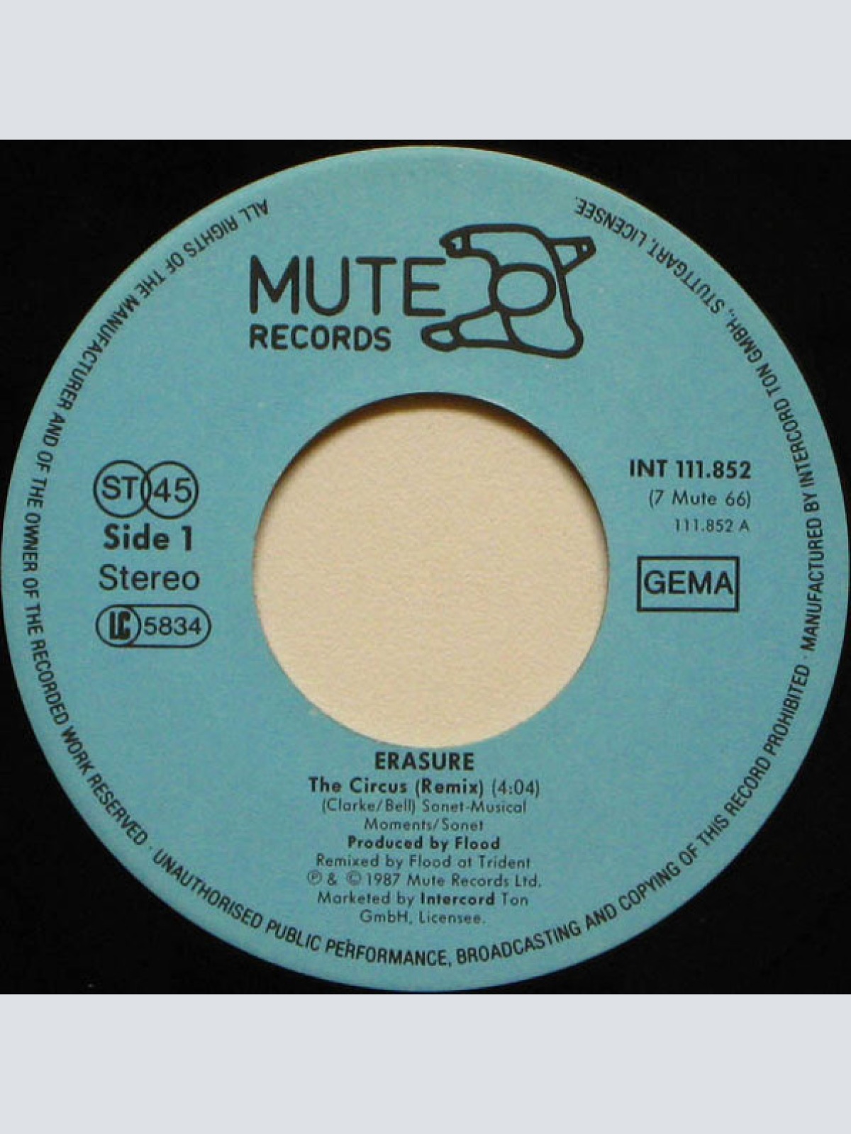 Vinyl / Erasure - The Circus (Remix)