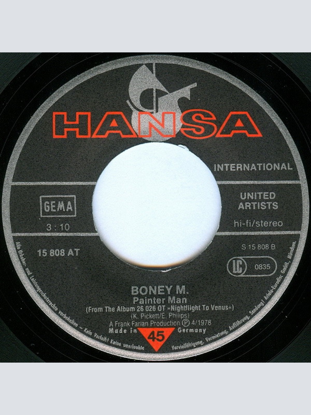 Vinyl / Boney M. - Rasputin / Painter Man