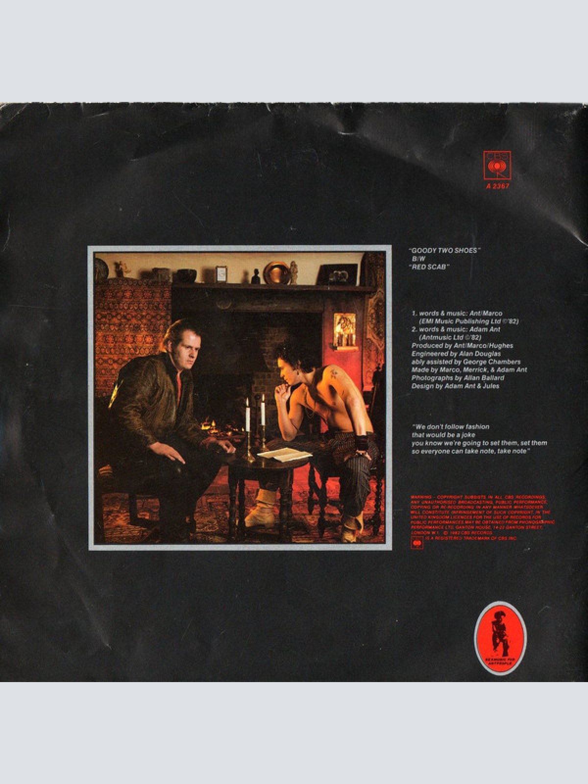 Vinyl / Adam And The Ants - Goody Two Shoes