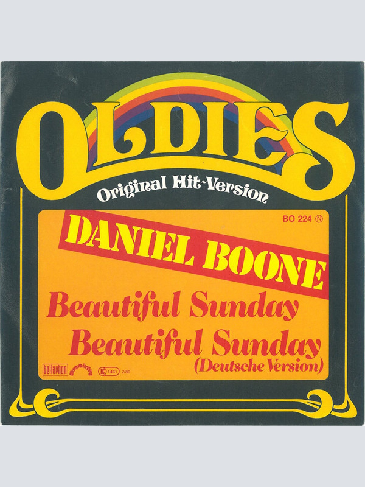 Vinyl / Daniel Boone - Beautiful Sunday / Beautiful Sunday (Deutsche Version)