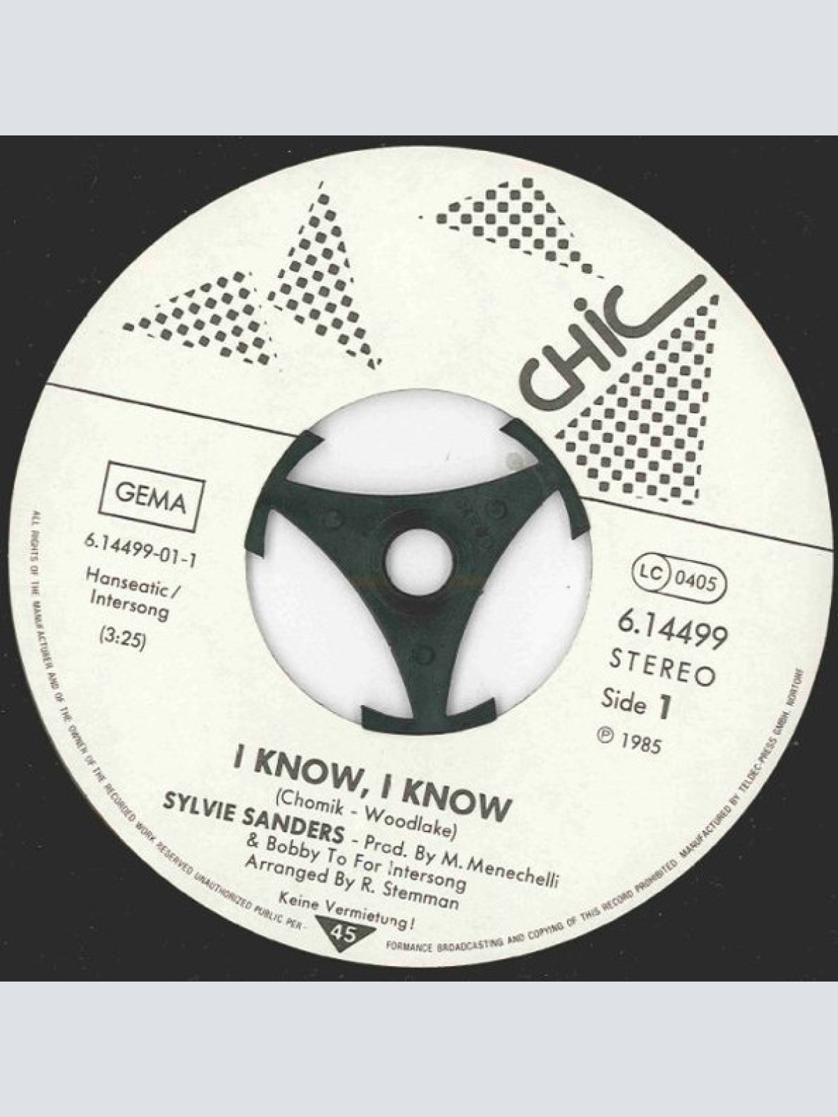 Vinyl / Sylvie Sanders - I Know, I Know