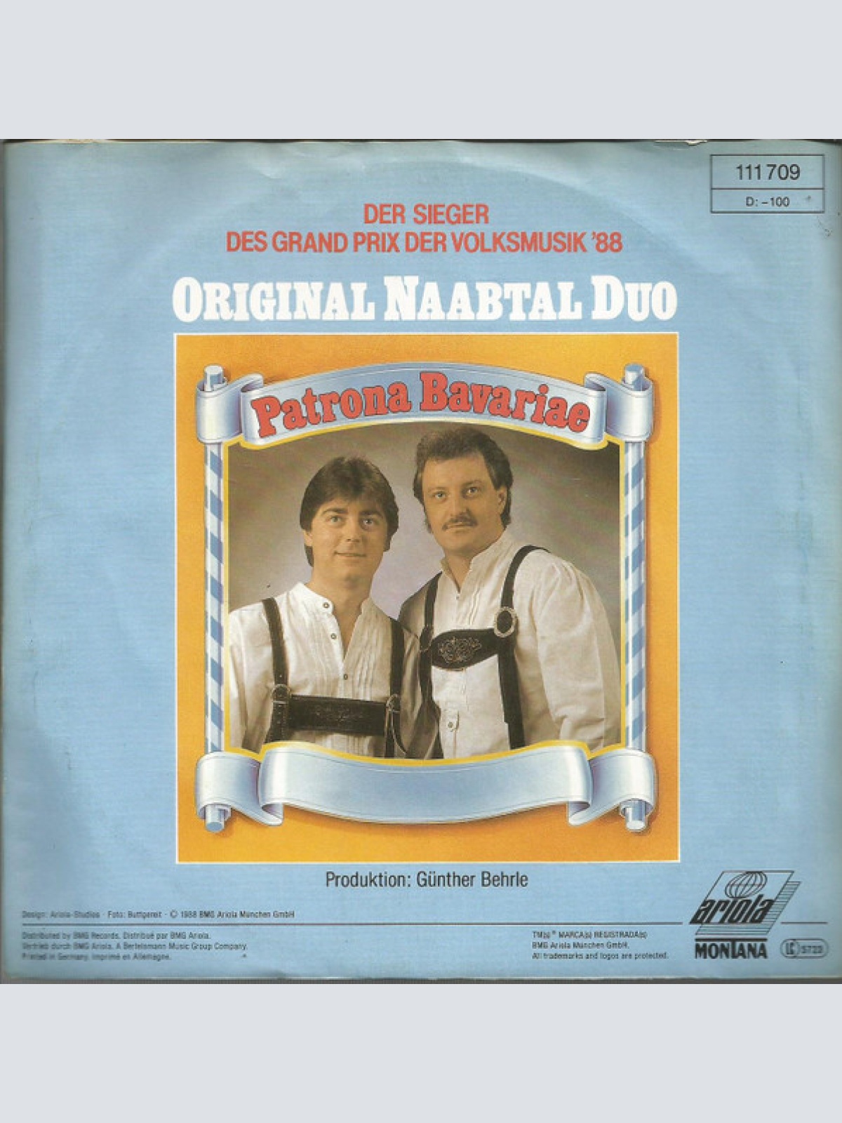 Vinyl / Original Naabtal Duo - Patrona Bavariae