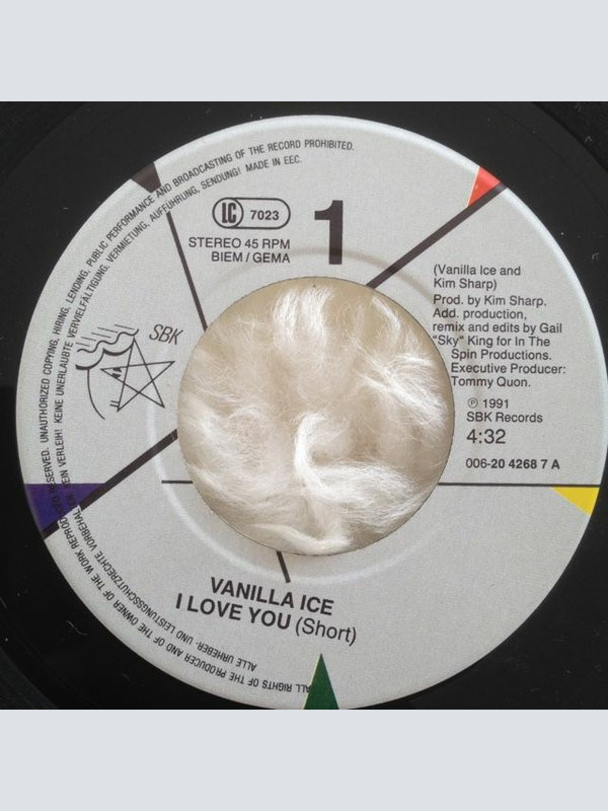 Vinyl / Vanilla Ice - I Love You