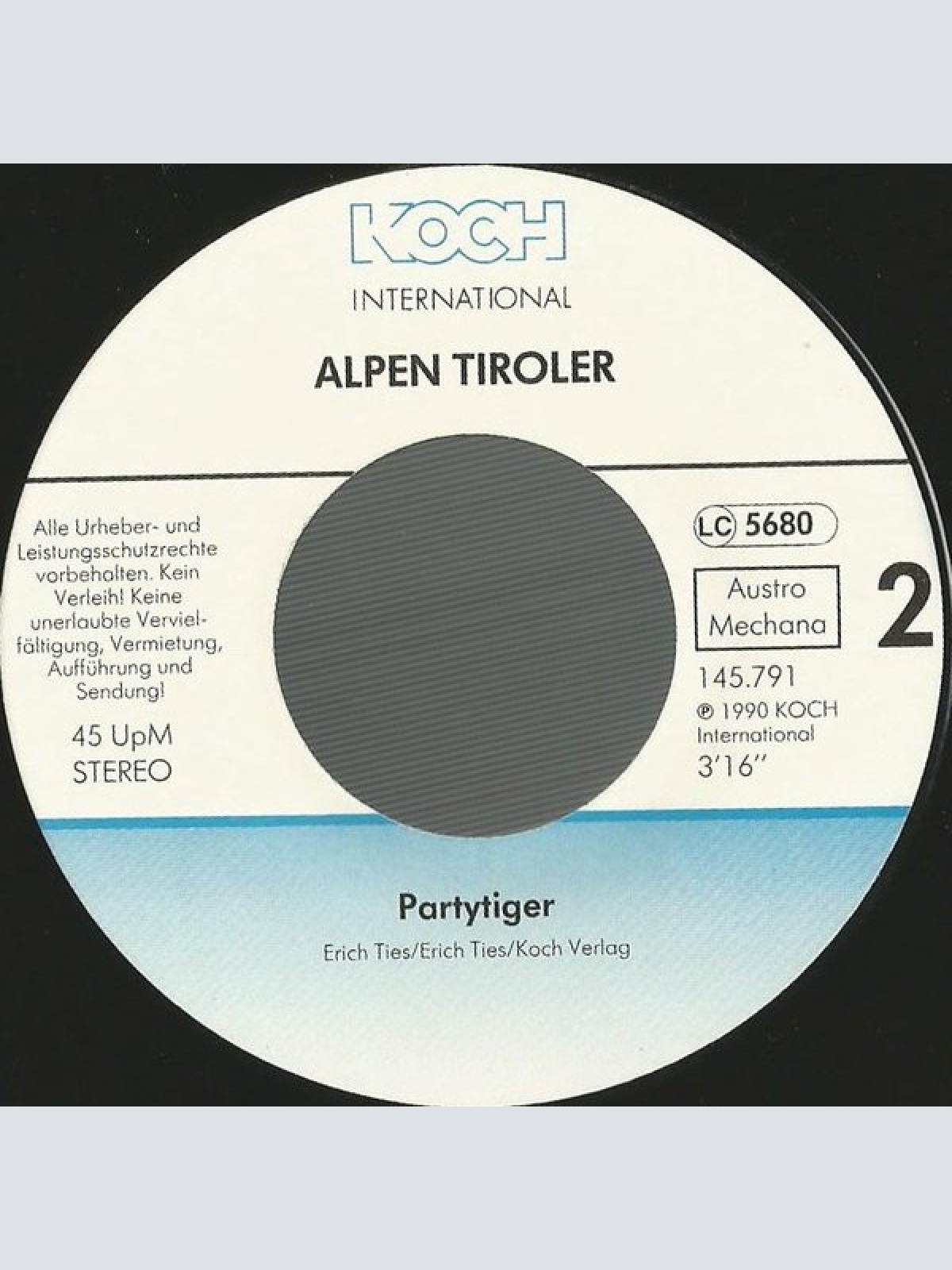 Vinyl / Alpen Tiroler - Olé, Olé, Wir Sind Okay