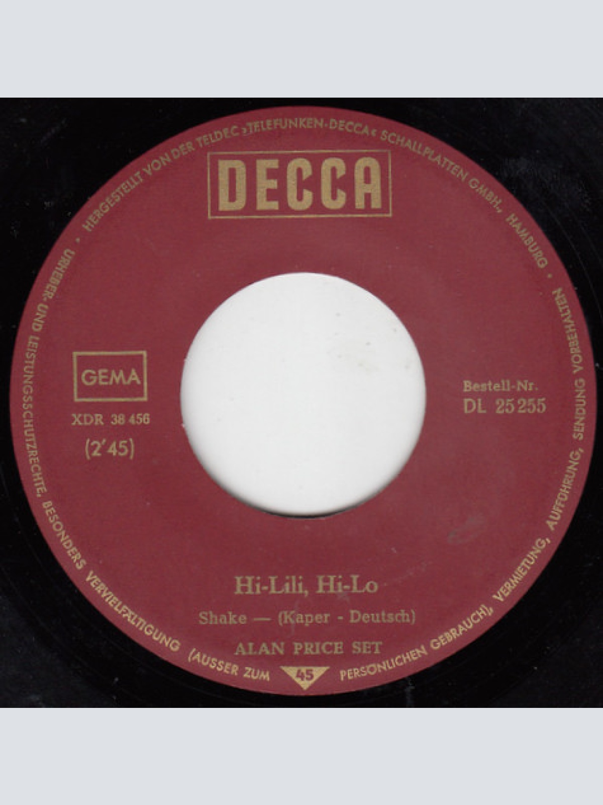 Vinyl / Alan Price Set* - Hi-Lili, Hi-Lo