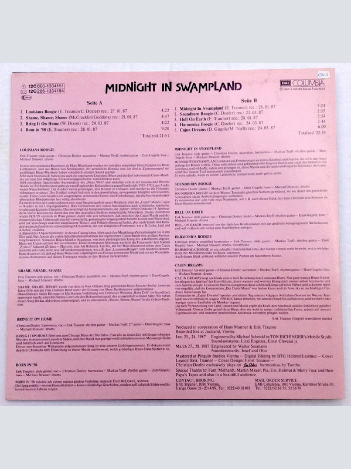 Vinyl / Mojo Blues Band - Midnight In Swampland