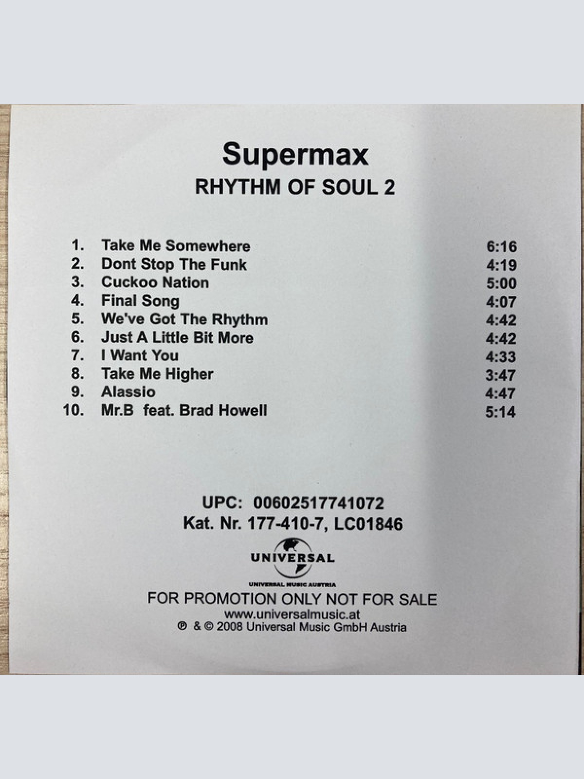 CD / Supermax - Rhythm Of Soul 2 ( 30th Anniversary Edition)